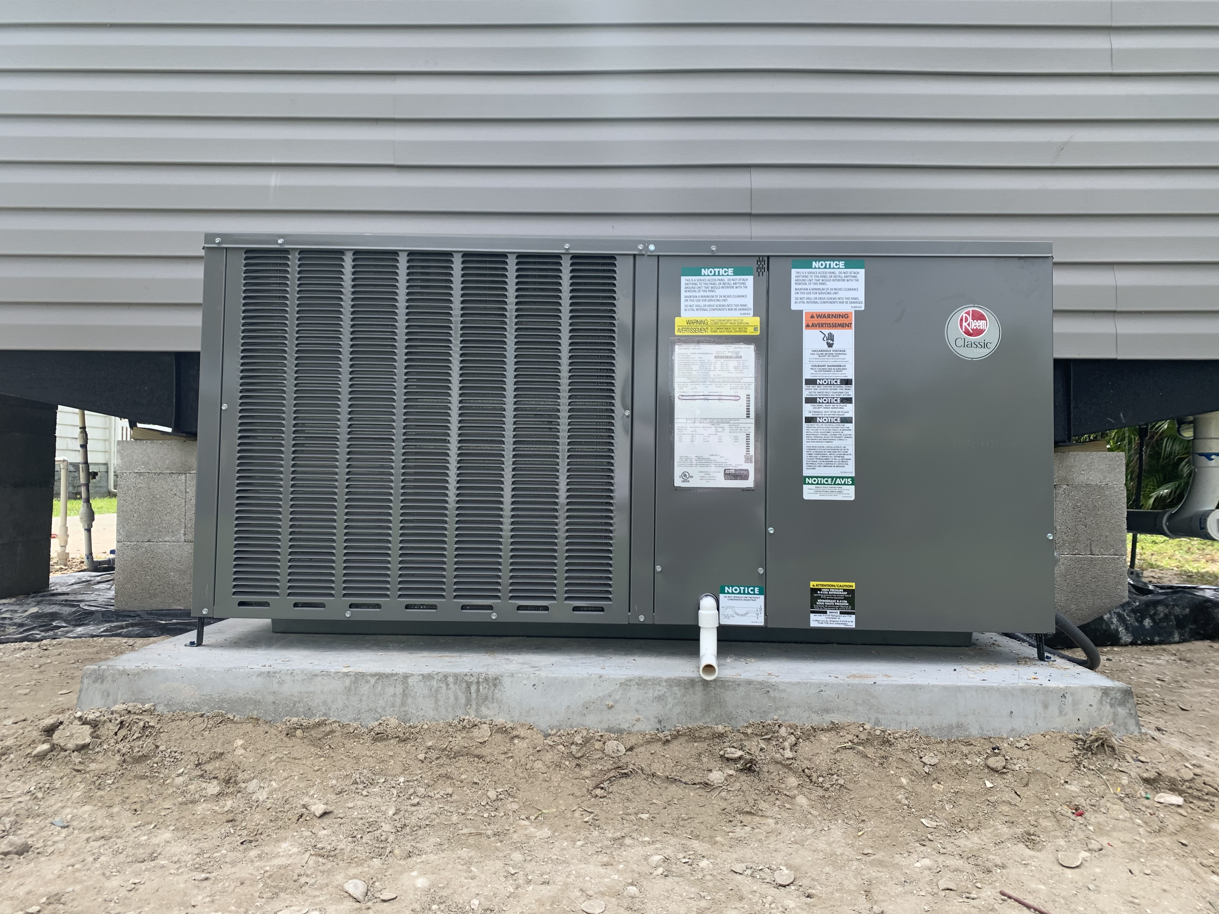 New high-efficiency Ruud AC system installed by HomePros in Southwest Florida