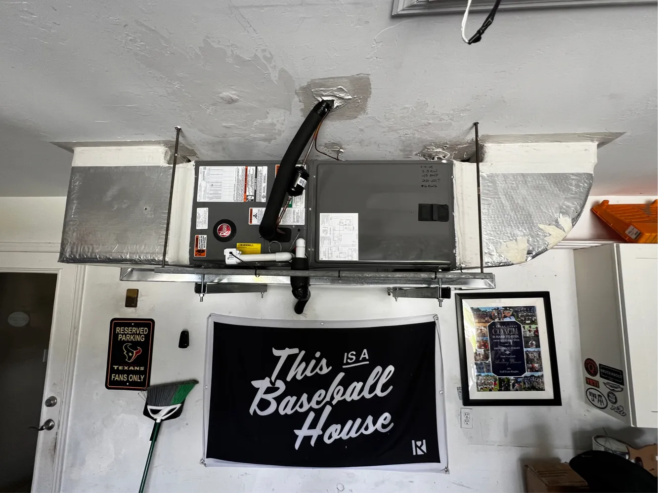 Ruud Air Handler Ceiling Installation Fort Myers